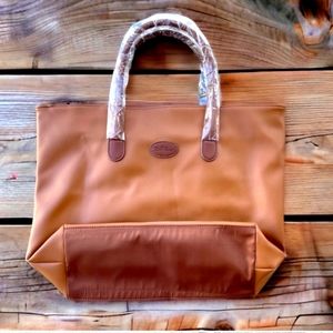 🛒🛍️💥NWT Bella Russo faux leather tote brown/tan lots of room for stuff